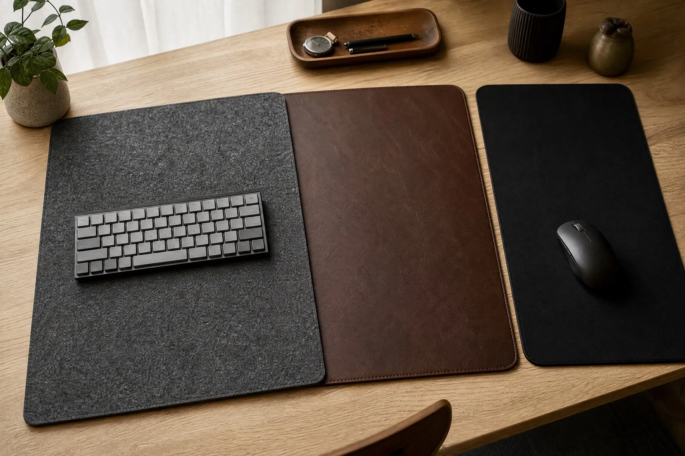 Felt, leather or cloth: which desk mat should you actually buy?