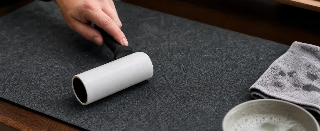 How to clean a felt desk mat (and what not to do)